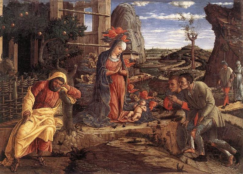 MANTEGNA, Andrea The Adoration of the Shepherds sf